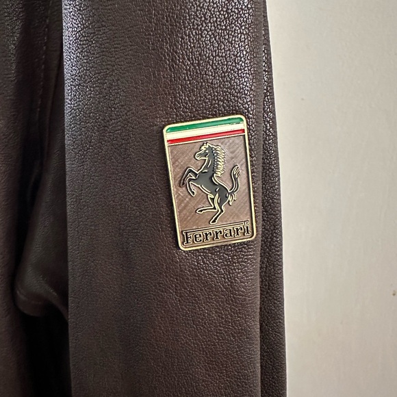 NWT Ferrari premium leather bomber jacket - Picture 4 of 7